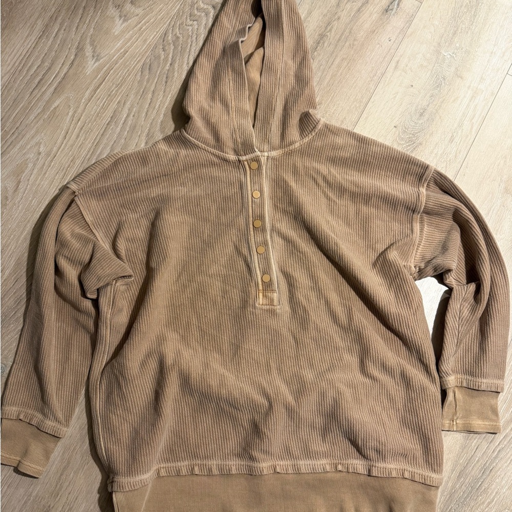 Aerie‎ Women's Tan Hooded Sweatshirt